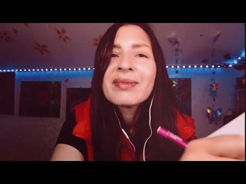 BG ASMR Real Personal Attention 📐 Facial Measurement & Soft Writing ✍️ ✨️ 
