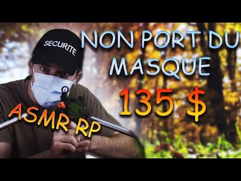 ASMR français : NON port du masque ? 135 de contraventions ! humour et relaxation