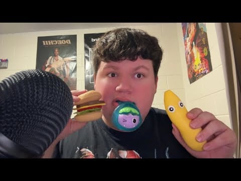 ASMR Chewing On Taba Squishies With LOTS Of Mouth Sounds !!