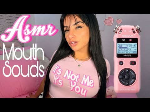 ASMR Mouth Sounds com Gloss ✨💋 | Sons de Boca Relaxantes (Tascam)