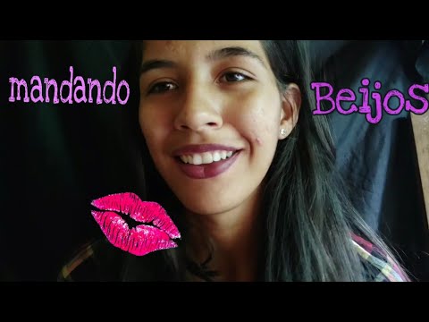 ASMR " MANDANDO BEIJOS PARA OS INSCRITOS / 600 inscritos ♥️