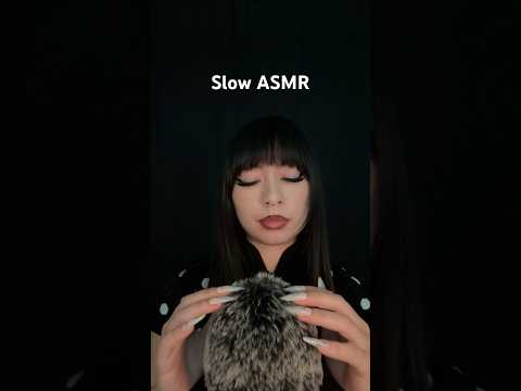 fluffy scratching & inaudible whispers (slow asmr) #sleep # #relax #tingles #whisper