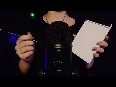 ASMR - Writing & Drawing Sounds (+ Tapping & Scratching) [No Talking]