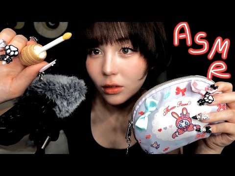 ASMR/音フェチ ゆる〜くポーチ紹介🎀(いい音！！)