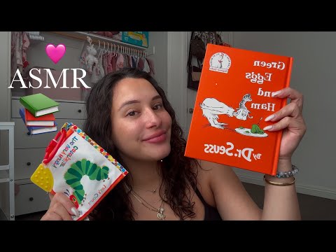 I'M PREGNANT~ASMR tracing/reading baby books📖💓