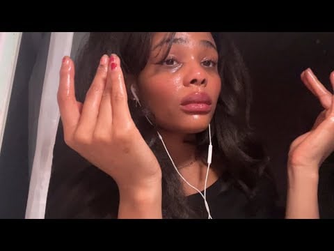 asmr taking off my makeup (skincare routine) 