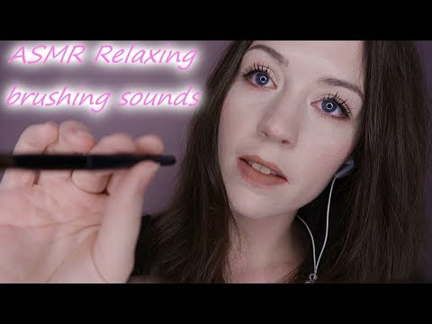 ASMR CLOSE-UP - VARIED BRUSHING, WHISPERING AND BREATHING SOUNDS