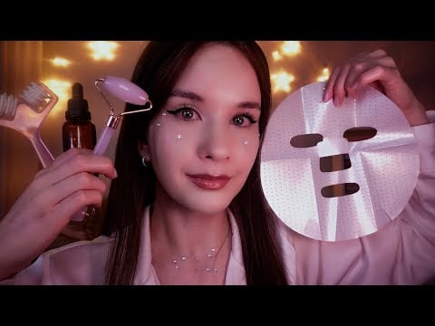ASMR Уход за Лицом Doing Your Skincare & Face Massage. Rolling. Personal Attention No Talking 4K