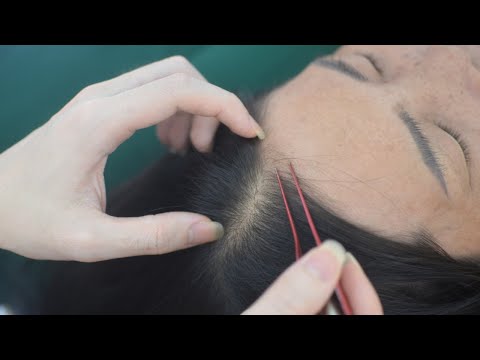 ASMR Real Person Hair Parting And Combing, Relaxing Scalp Scratch, Sounds For Anxiety Relief