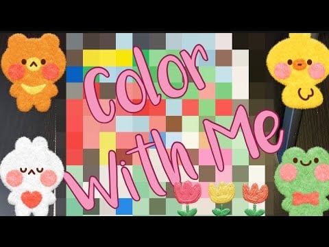 ASMR Color With Me “Hello Kitty & Friends” With Omy