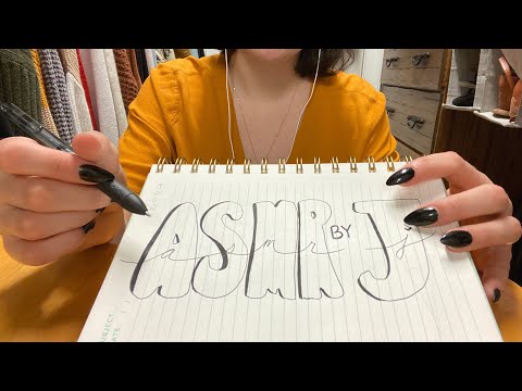 ASMR | paper & writing sounds | ASMRbyJ