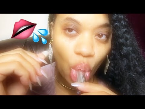 {ASMR}👄💦 PUMPING LIPGLOSS 💄/APPLICATION