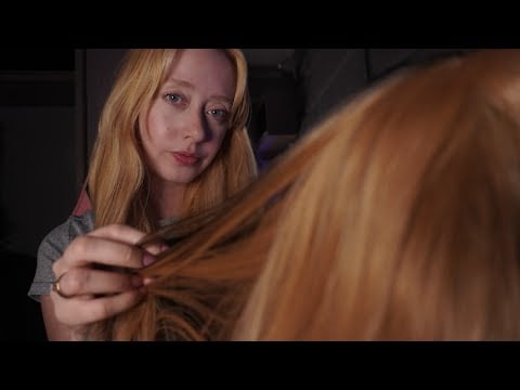 ASMR - PENTEANDO SEU CABELO ATE VOCÊ DORMIR 