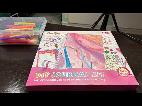 ASMR Journaling Whisper | summertime journaling ~ journal sounds