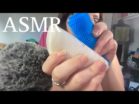 ASMR scratchy scrubber sounds