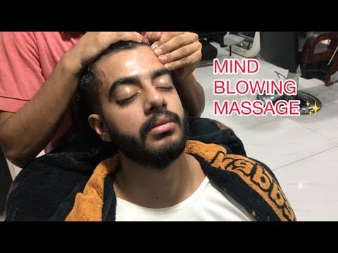 ASMR FAST & AGGRESSIVE HEAD MASSAGE | UPPER BODY RELAXING THERAPY | 💈#asmr #headmassage
