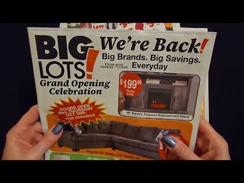 ASMR | Enjoying Big Lots, Roses, & Ollies Sales Circulars (Soft Spoken)