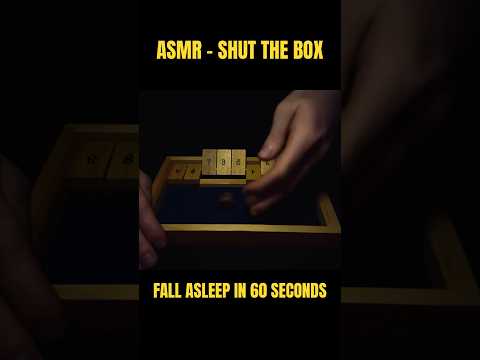 shut the box asmr 😴💤 | fall asleep fast & get rid of asmr immunity w/ this game  #shutthebox #asmr