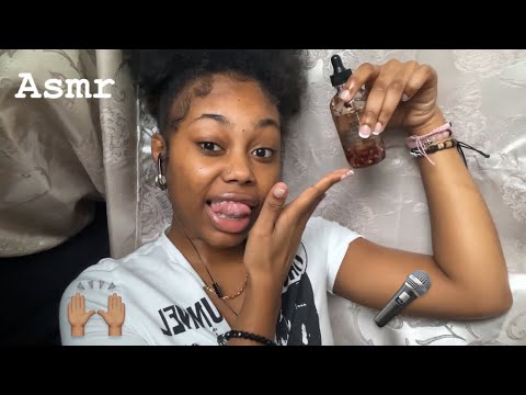 ASMR| First Ever ASMR Video With My New Mic🎤🥰 + rambling a 🤏🏽 bit😊