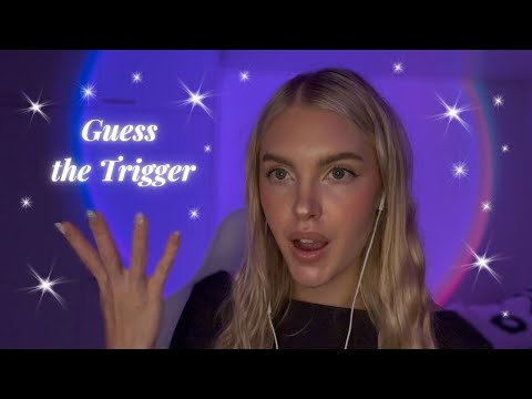 ASMR Guess the Trigger 👀💜 | Eyes Open or Closed