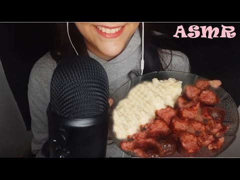 ASMR Comiendo Chorizo y Puré de Papas Casero | ASMR En Español | Muckbang Chorizo y Puré de Papas