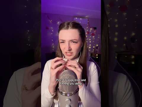 POV: you look tired and I’ll help you sleep #asmr #asmrsounds #asmrrelax #asmrsleep #relax