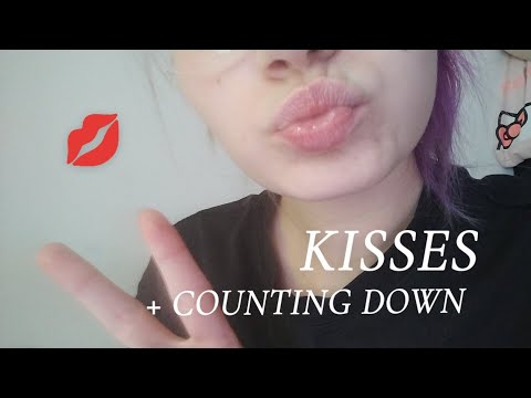 kisses, counting down & lip gloss application 💋🩷💤 ASMR