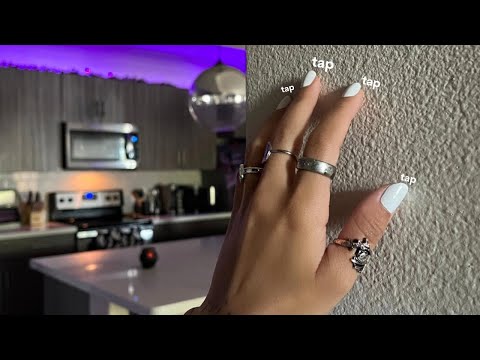 ASMR Fast Tapping Around Apartment *natural nails*