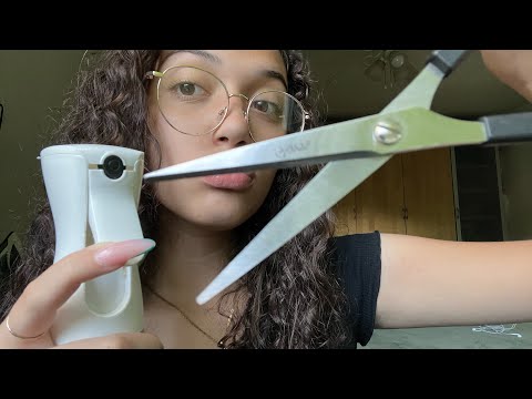 ASMR~ fast and aggressive hair cut