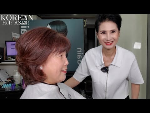 미용실 ASMR #컷트단발 다듬으면서 레이어드로 길러내리기 #Cut short hair and grow it out in layers