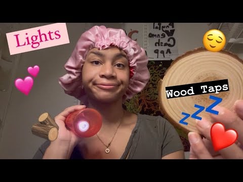 ASMR - Wood Tapping & Lights (Jennifer)