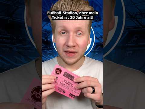 Fußball-Stadion, aber mein Ticket ist 20 Jahre alt! #asmr