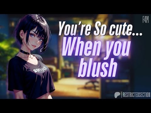 Your Goth Roommate Finally Makes a Move | [F4M] [ASMR Roleplay] [Shy Listener] [Flirting] [Kissing]