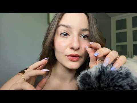 ASMR ~Super tingly~ trigger words 🤍 (with brushing, hand movements, plucking)