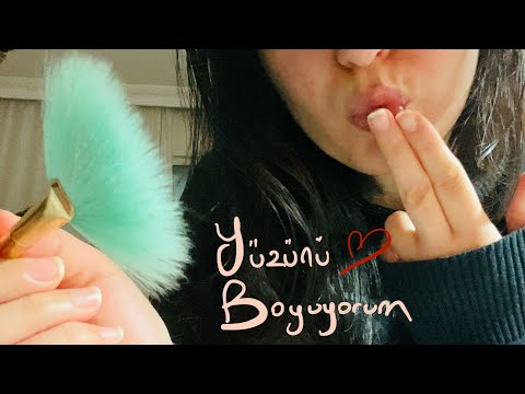 Spit Painting | Yüzünü Boyuyorum | Yoğun Ağız Sesleri | Mouth Sounds #türkçeasmr #asmr #mouthsounds