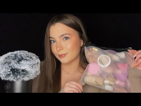 ASMR What’s In My Makeup Bag? 🎀 (Close Whisper)