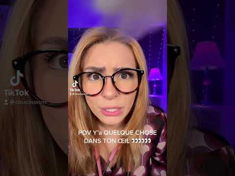ASMR IL Y A QUELQUE CHOSE DANS TON ŒIL #shorts ASMR SHORTS FOR SLEEP 💤 s’endormir vite !