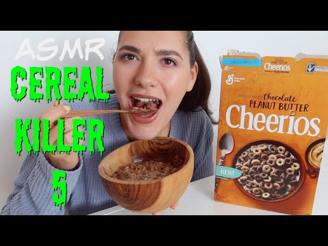 ASMR | New Cereal Mukbang #5 (Peanut Butter CHEERIOS) .:. CozyClouds