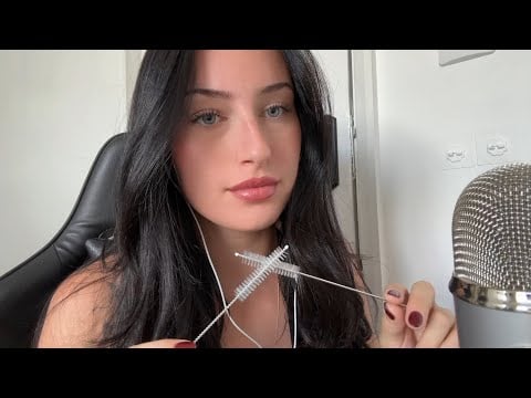 ASMR Spoolie Brushing on Mic 🎧 | Fluffy Covers, Soft Scratches & No Talking