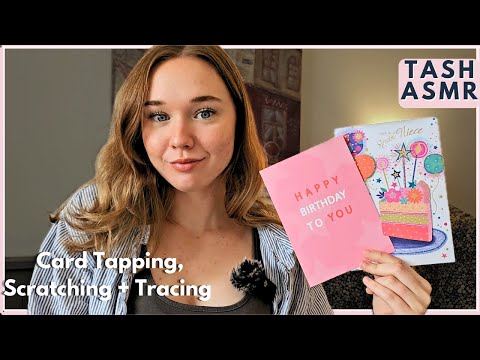 ASMR Insomnia Relief | Tapping and Tracing Cards (Paper Sounds)