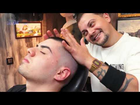 Shortway ASMR Sleep Therapy In Barber Shop - ASMR HEAD MASSAGE