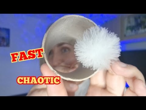 🎧 IMPROVISED ASMR | FAST, CHAOTIC & PERSONAL ATTENTION 💥 Mouth Sounds, Lights, TICKLING! #asmr