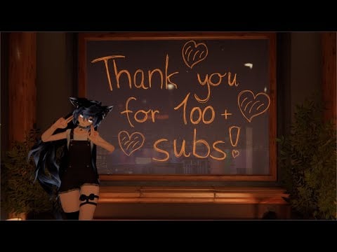 [ASMR-VRC] Thank you for 100+ Subs! (Hand Movements, Stroking you) - No talking