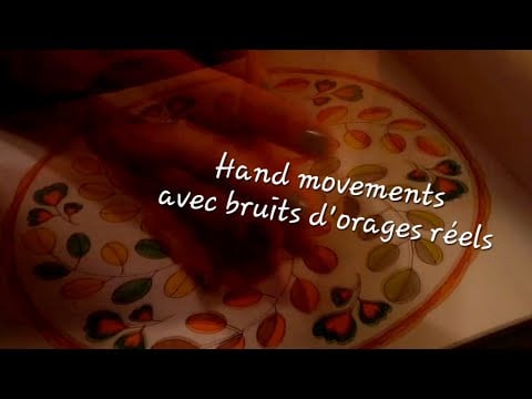 #asmr Français  "hand movements" avec bruits d'orages réels ( non rajoutés)