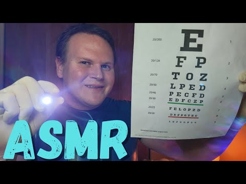 ASMR Eye Examination (Latex Gloves, Light Triggers, Medical Roleplay, Personal Attention)