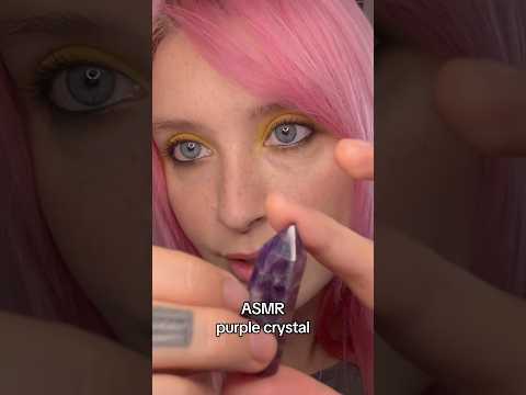 Purple #asmr #tingles #crystals #asmrvideos #triggersforsleep #asmrvideos #relax #asmrcommunity