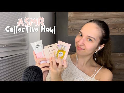 ASMR Collective Haul 💕 | beauty & body care items (tapping, scratching, whisper ramble)