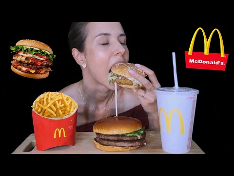 ASMR MUKBANG - LANCHES DO MC DONALD'S 🍔🍟🥤