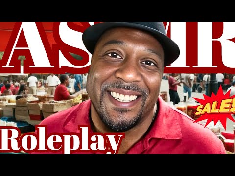 ASMR Street Hawker Vendor at the Swap Meet Roleplay