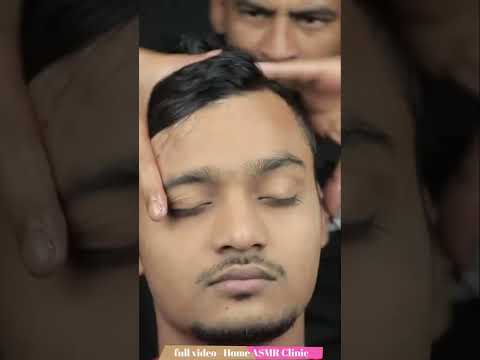 Very Satisfying Head Massage And Neck And Shoulder Massage With Oil | ASMR Neck Cracking #shorts